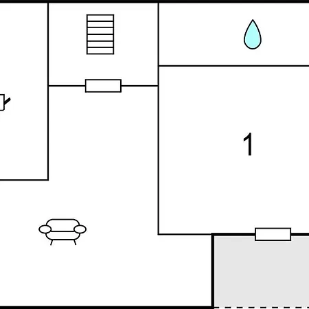 Apartment 1 Bedroom Awesome In